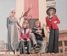 Anni-Frid Lyngstad Abba Signed Autograph Photograph COA 