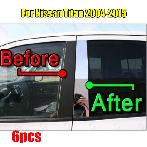 6pcs set chrome pillar trim - chrome,