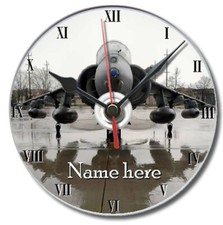 Harrier jet RAF dvd clock