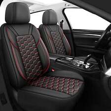 Prestige Black Red PU Leather Front Car Seat Covers VAUXHALL ASTRA CORSA ADAM