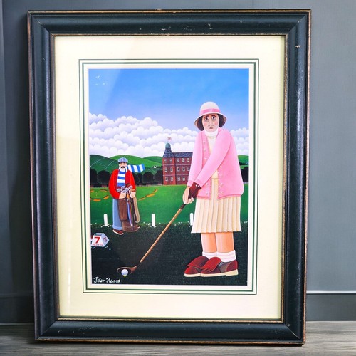 Vtg peter heard woman golfer - peter,
