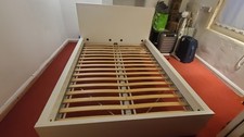 Ikea Malm white double bed