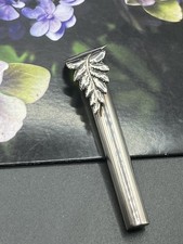 Vintage English silver button