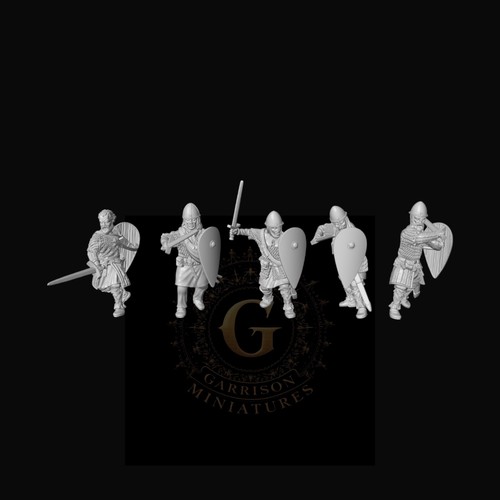 Norman armoured swordsmen - norman, x5