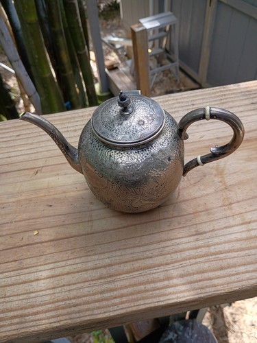 Antique sterling silver teapot - sterling,