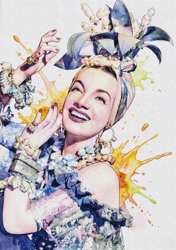 Carmen miranda watercolour - carmen,