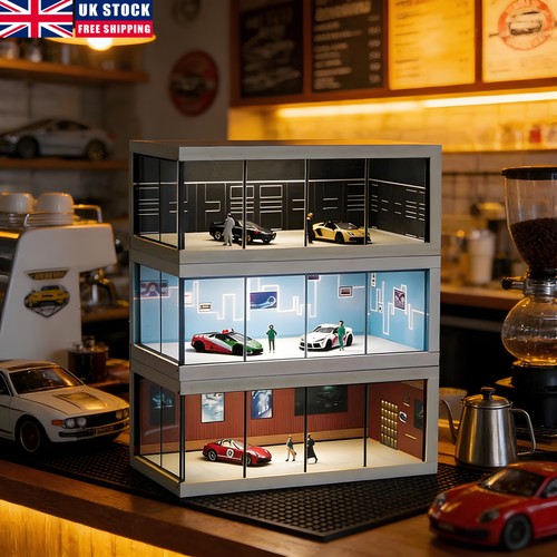 Scale diorama car - car, garage