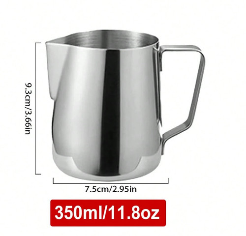 Stainless steel milk jug - stainless,