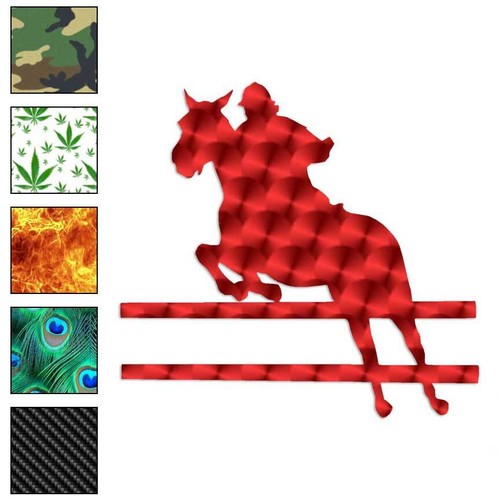 Horse jump vinyl decal - horse, jump,
