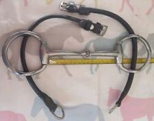 6" Cheltenham Gag Horse Bit With English Leather Cheeks.