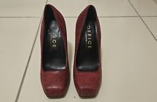 Office London Burgundy Platforms  Size 4 Shoes 