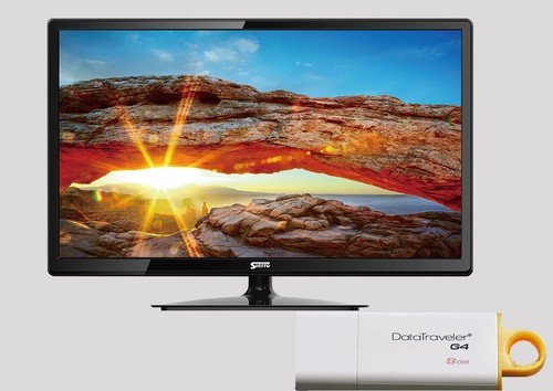 Sierro led 8gb usb - 22", tv