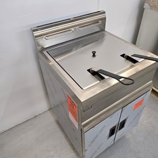 Commercial Fryer Natural Gas Tank Twin Basket Free Standing J10 2 X 12L Linca...