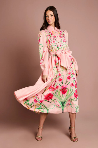 Coast blush midi dress - blush,