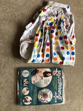 SNUGGLEBUNDL Baby Travel Blanket Breastfeed Multicoloured Spots Organic Cotton