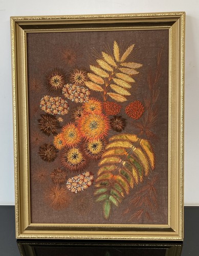 Stunning vintage crewel - vintage, large