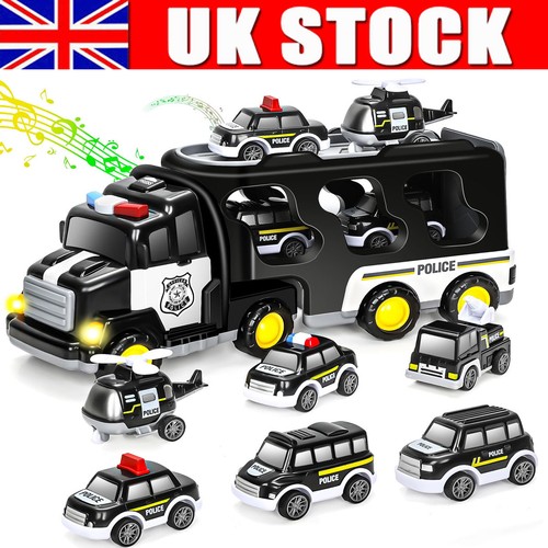 Truck kids police - in, car