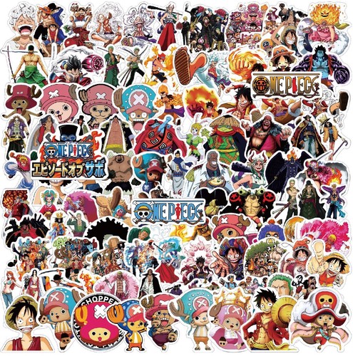 100 one piece stickers - one,