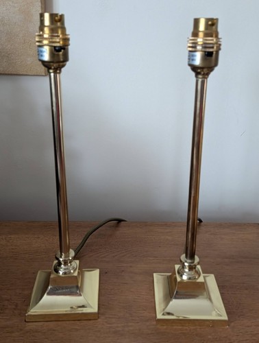 Pair vintage bhs brass - pair,