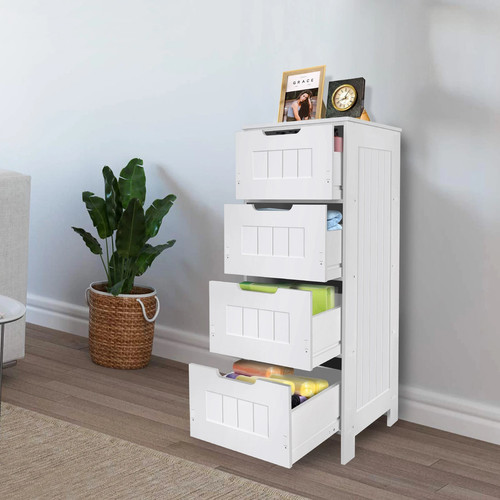 High gloss chest drawers - high, of