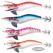 4x Fladen Squid Jigs Cuttlefish Metal Keeled Lures Jigs Lumi Glow In The Dark