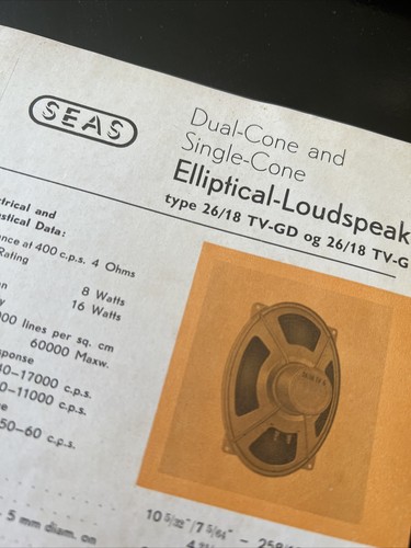 Vintage seas fabrikker speaker - fabrikker,