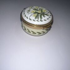 Vintage Old Bilston Battersea Staffordshire Enamel Pill Box 