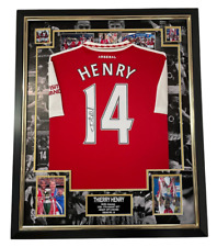 ** Framed Thierry Henry Signed Shirt Autographed Jersey ** Invincible