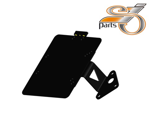 Side license plate holder - side,