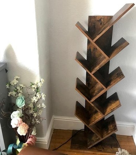 Vintage slim bookcase storage - slim,
