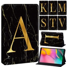 Marble Letter Tablet Cover Case For Samsung Galaxy Tab A9.7 10.1 A6 A7 A8 A9