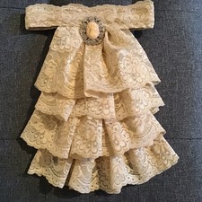 Jabot cravat beige - jabot,