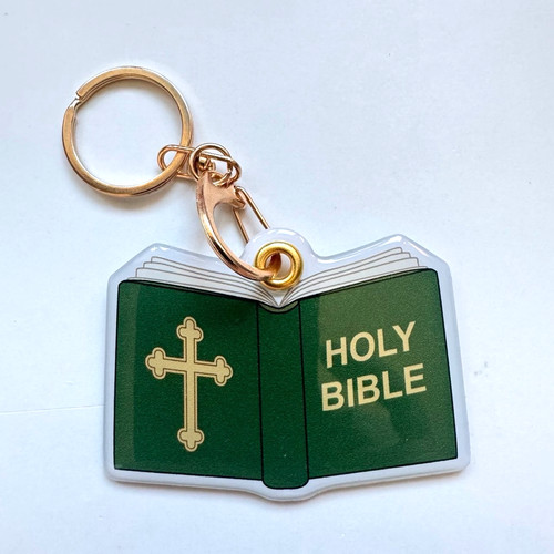 Hand crafted green holy - hand, bible
