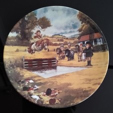 Danbury Mint Thelwell  Collectors Horse  Plate “The Water jump” Perfect cond