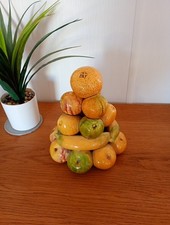 Vintage 1970s MAJOLICA FRUIT