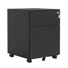 2 Drawer Mobile File Cabinet W