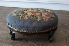 Antique Oval Floral Top Wool