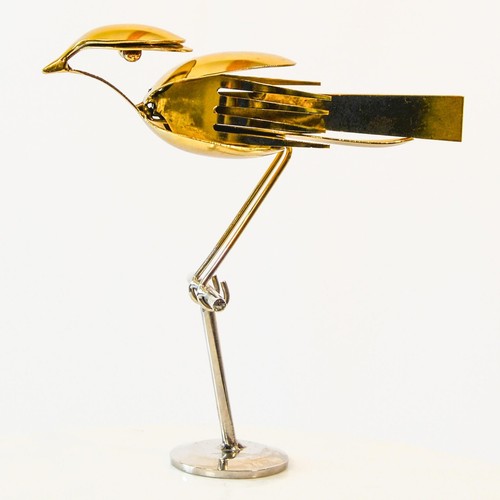 Gold recycled metal song - metal, bird