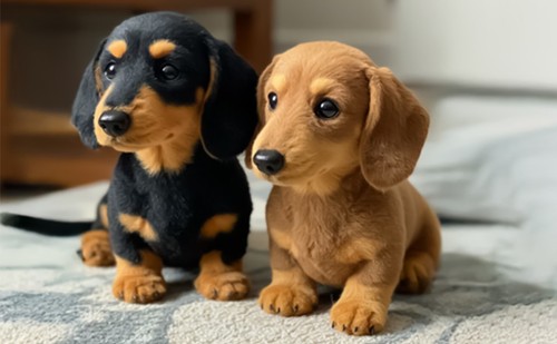 Dachshund plush toy sausage - plush,