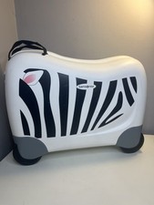 Samsonite Dream Rider Children’s Luggage suitcase 28litre White Zebra