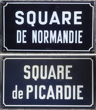 Old French enamel street sign