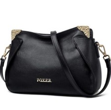 Bag Crossbody Bag FOXER Genuine Full-Grain Leather for Women, Cowhide Crossbag  