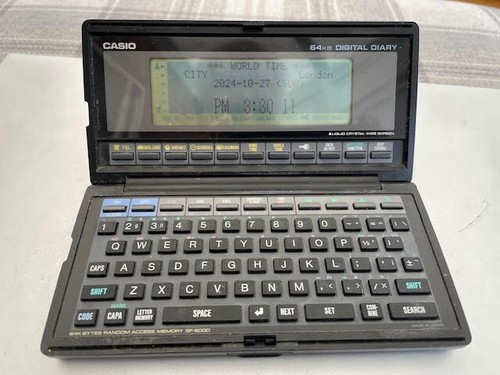 Casio 8000 digital diary - casio,