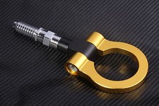 16mm Tow Hook Ring JDM Yellow Aluminium Alloy Strap Ring Front Rear Racing Turbo