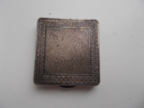 Art deco 666 powder compact - art,
