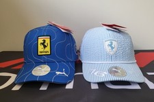 Ferrari F1 Special Edition Monza GP 2025 Cap + Leclerc Monaco GP 2025 Cap BNWT
