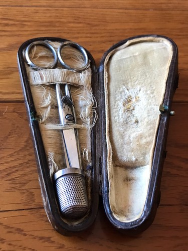 Antique french figural scissor - antique,