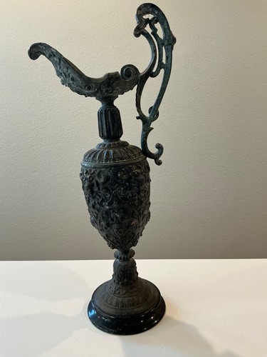 Vtg spelter neoclassical ewer - vtg,