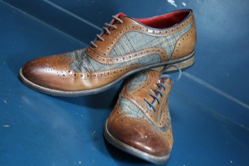 Vtg jimmy bee brogue brown - jimmy,