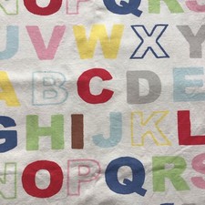 Cath Kidston Colourful Alphabet Curtain Cotton Vintage Print Handmade Material
